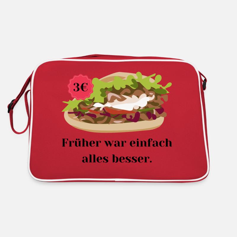 Früher war einfach alles besser - Dönerpreise Retro Tasche