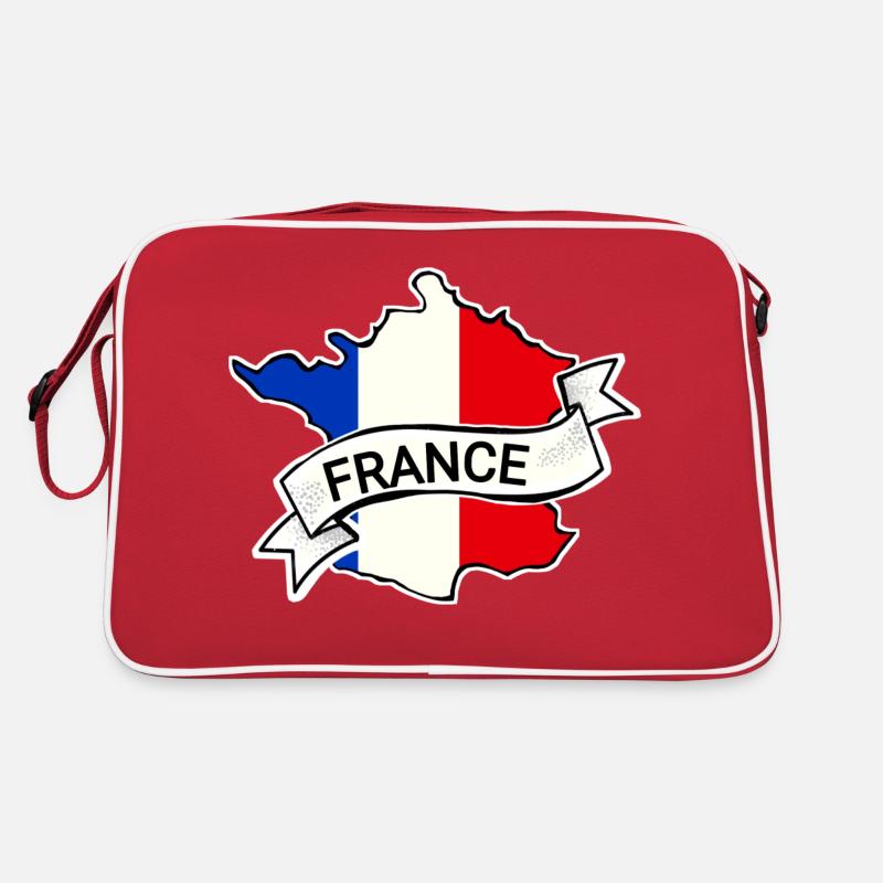 France - Flag - Map Retro Bag