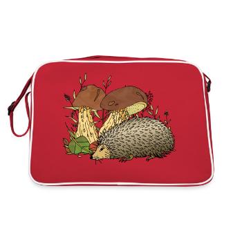 Igel - Retro Tasche - Rot/Weiß - Hinten