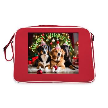 Chiens de Noël - Sac Retro - rouge/blanc - Dos