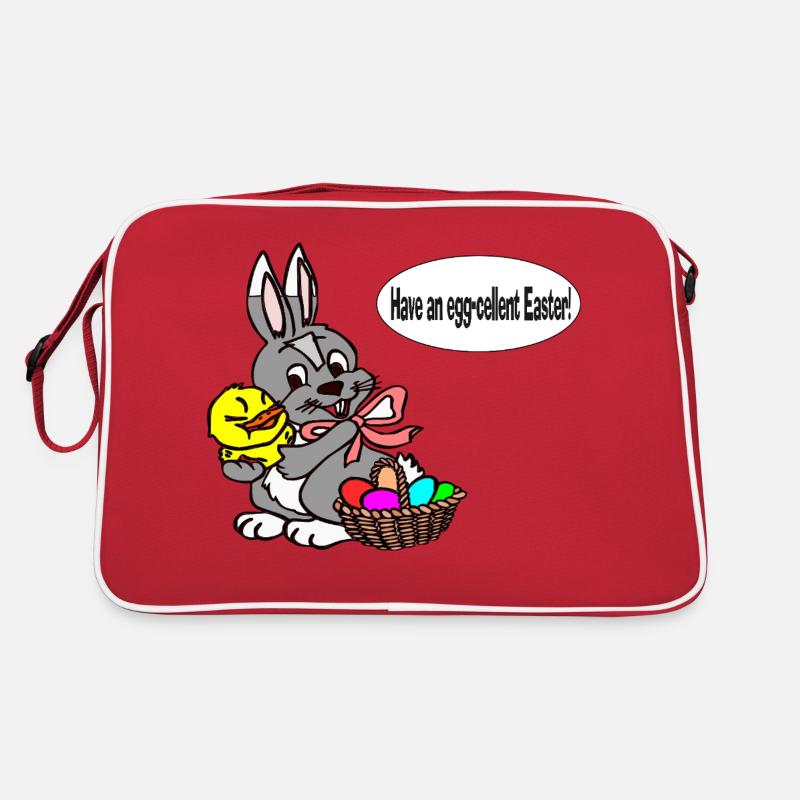 Black have an egg cellent easter Retro Bag