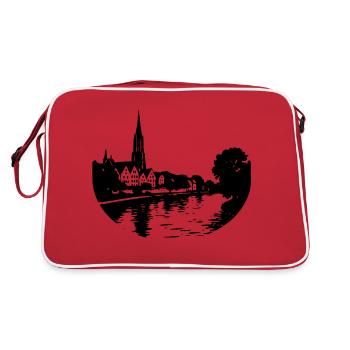 Danube à Ulm - Sac Retro - rouge/blanc - Dos