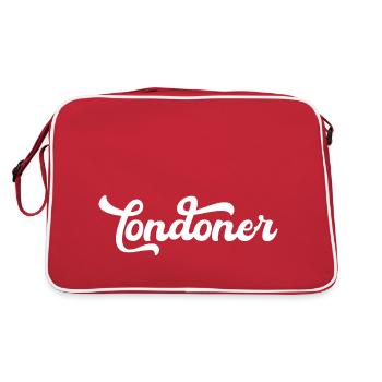 Londoner, Retros Typography Tee - Retro Bag - red/white - Back