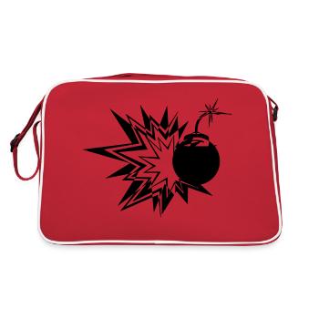 Bombe - Retro Tasche - Rot/Weiß - Hinten