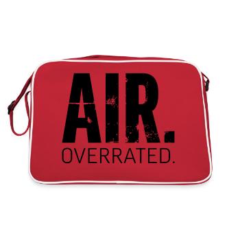 Freediving Apnoetauchen Air Overrated - Retro Tasche - Rot/Weiß - Hinten