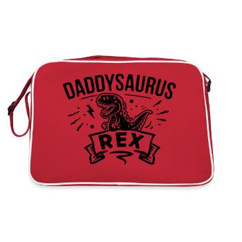 Daddysaurus for dark colors - Sac Retro - rouge/blanc - Dos