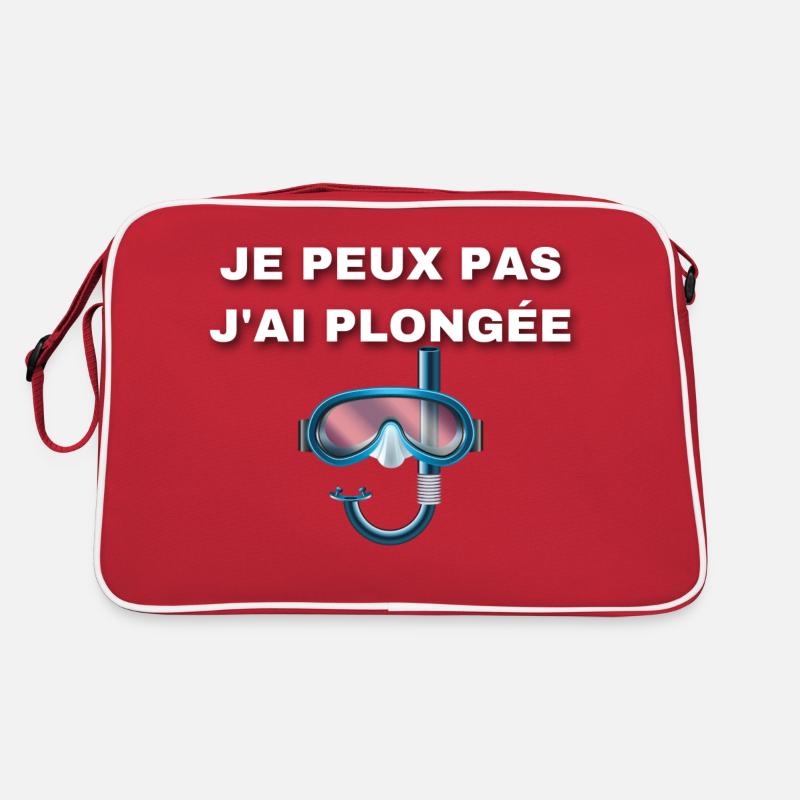 Je peux pas j'ai plongée Sac Retro