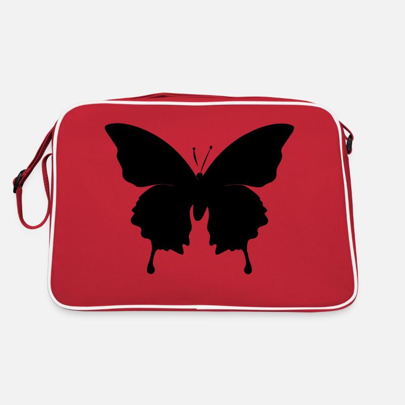 butterfly silhouette Retro Bag