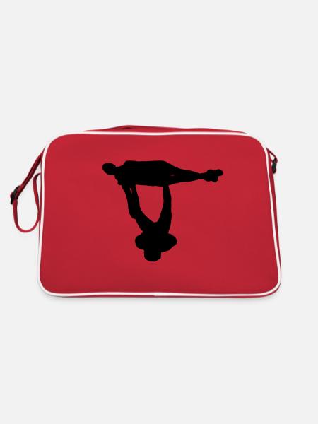 AcroYoga - Vishnus Couch - Retro Tasche - Rot/Weiß - Hinten