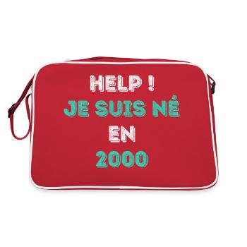 HELP! JE SUIS NÉ EN 2000 - Sac Retro - rouge/blanc - Dos