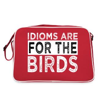quote chassis funny sayings funny quote statement - Retro Bag - red/white - Back