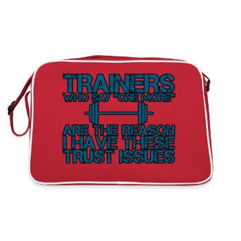 Trainers Who Say "One More" - Trust Issues 3 - Retro Tasche - Rot/Weiß - Hinten