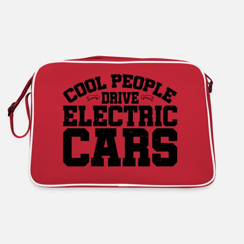 Les gens cool conduisent des voitures électriques 2 Sac Retro