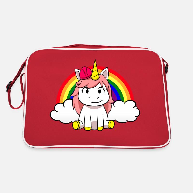 Bagger Baustelle Bauarbeiterin Mädchen I Geschenk Retro Tasche