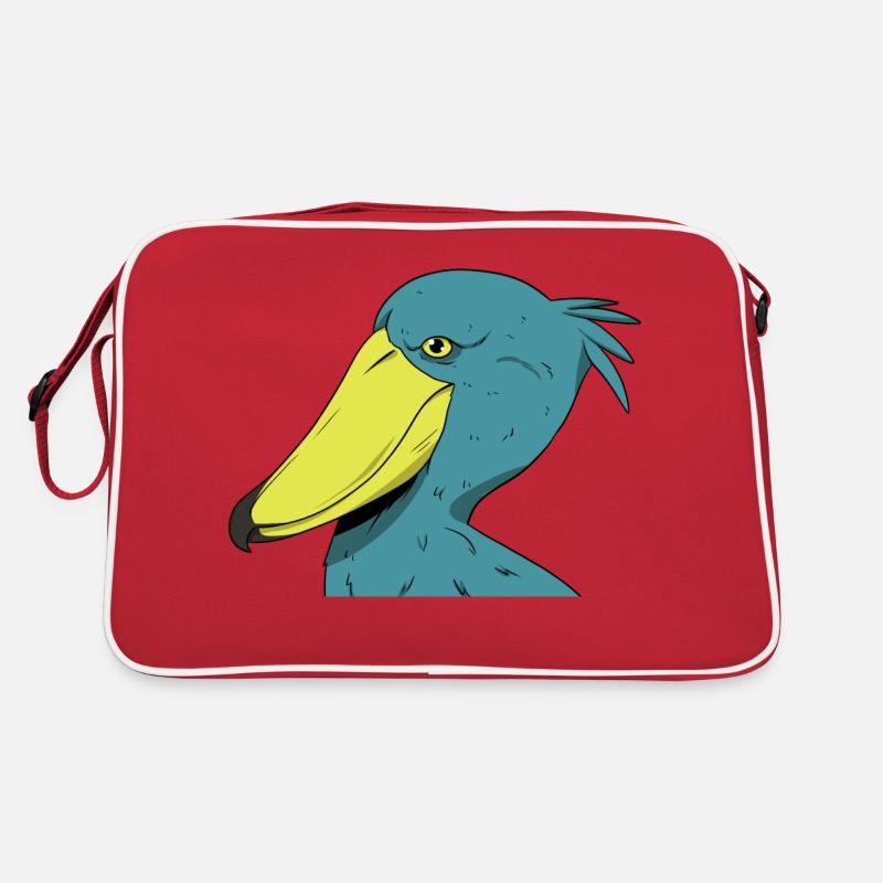 Shoebill Bird Ornithologist Forest I Gift Retro Bag