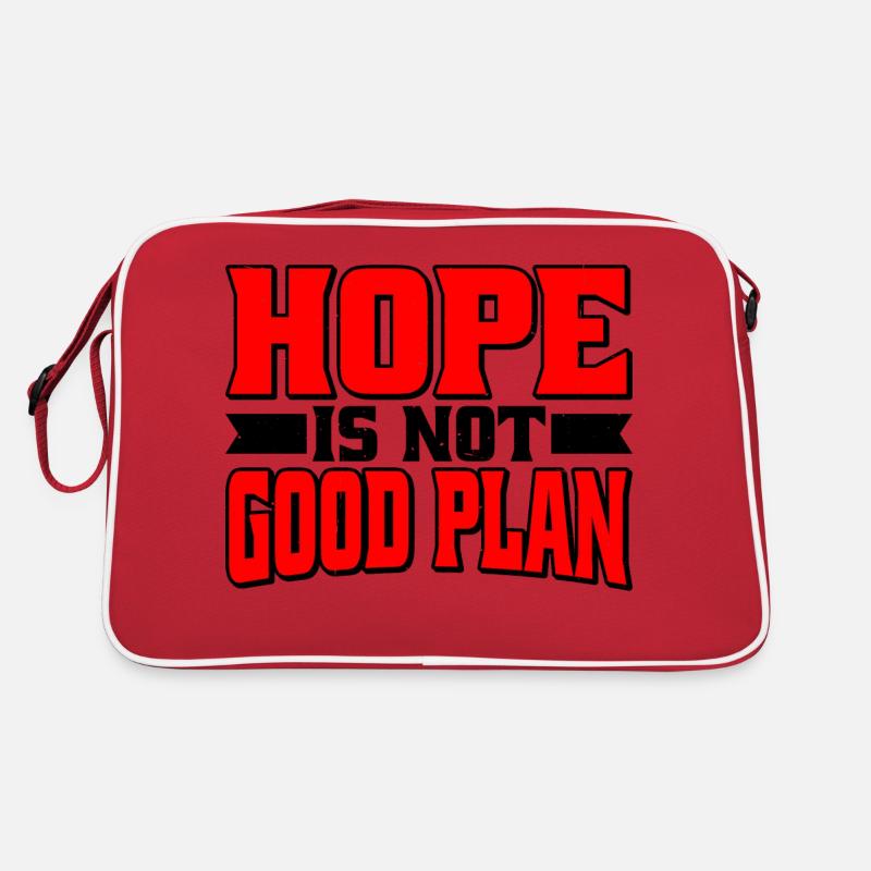 Hope Is Not Good Plan 6 Retro Tasche