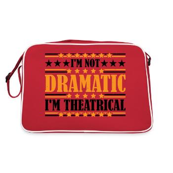 Je ne suis pas dramatique, je suis théâtral 22 - Sac Retro - rouge/blanc - Dos