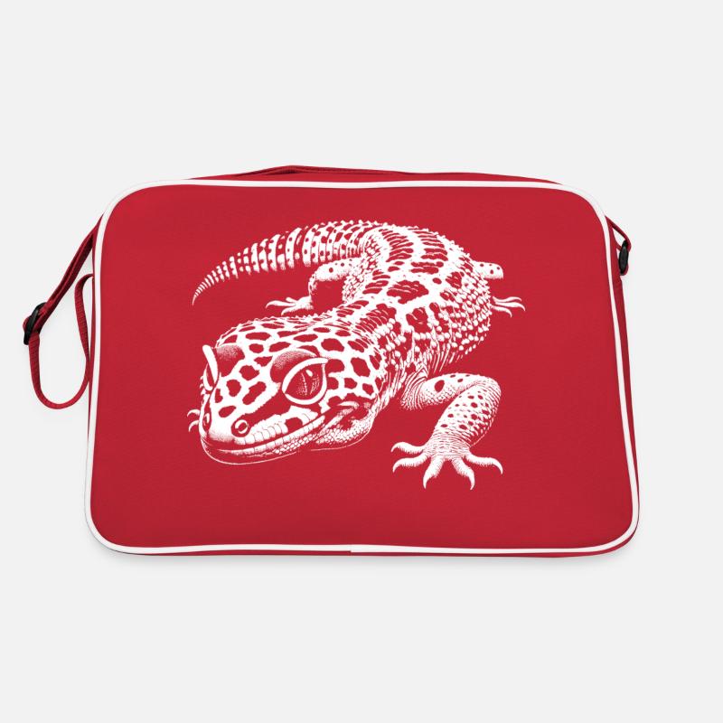 Leopardgecko Retro Tasche