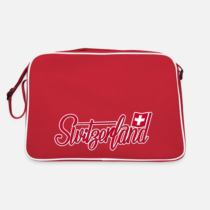 Suisse - Sac Retro - rouge/blanc
