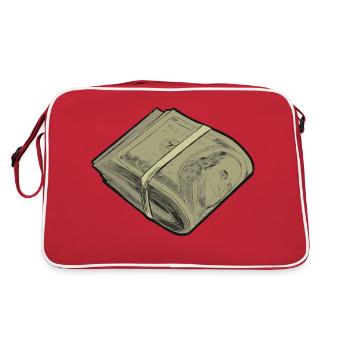 Conception de paquet de devises dollar roll - Sac Retro - rouge/blanc - Dos