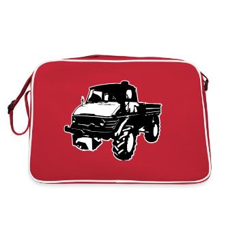 Unimog - Retro Tasche - Rot/Weiß - Hinten
