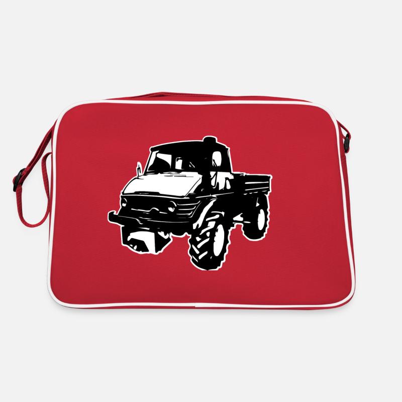 Unimog - Sac Retro - rouge/blanc