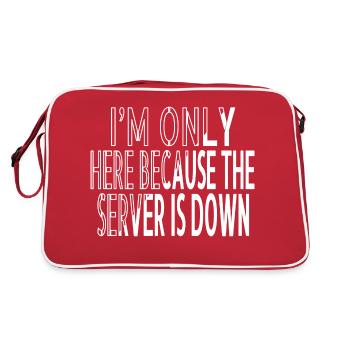 frontend developer fathersday computer scientist - Retro Bag - red/white - Back
