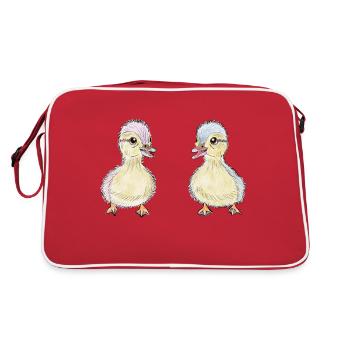Deux petits canards - Sac Retro - rouge/blanc - Dos