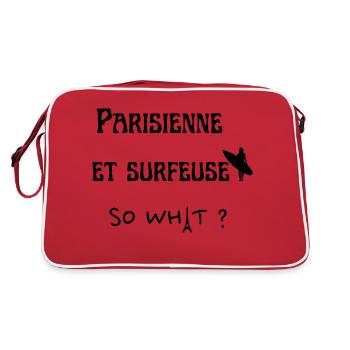 parisienne et surfeuse so what - Sac Retro - rouge/blanc - Dos