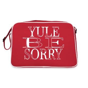 animal birthday present cool christmas vacation - Retro Tasche - Rot/Weiß - Hinten