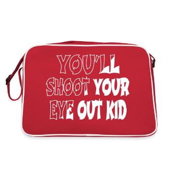 Mignon drôle dictons drôles citation Dork citation heureux - Sac Retro - rouge/blanc - Dos