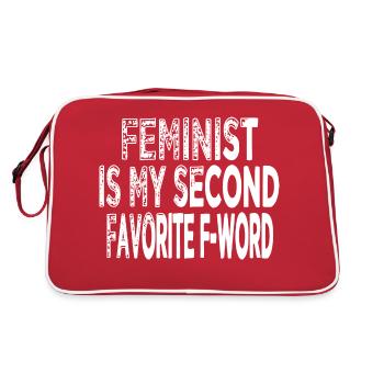 equal present barber hair calendaring black lives - Retro Bag - red/white - Back