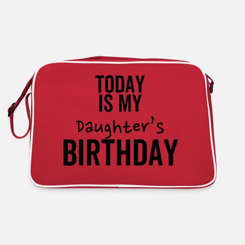 Today is My Daughter's Birthday Retro Bag
