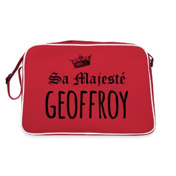 sa majesté Geoffroy - Sac Retro - rouge/blanc - Dos