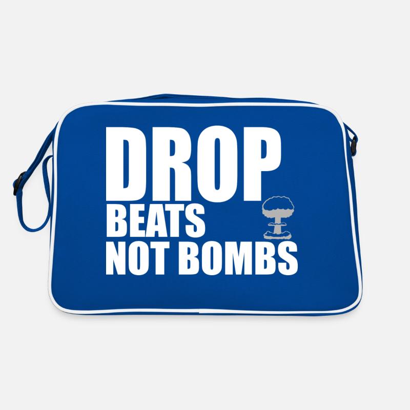 Drop Beats Zitat Retro Tasche