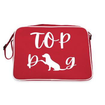 TOP DOG - Retro Bag - red/white - Back