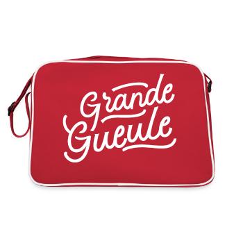 Grande gueule - Sac Retro - rouge/blanc - Dos