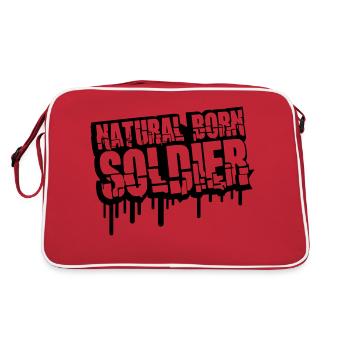 Soldat né guerre général combattant de la liberté - Sac Retro - rouge/blanc - Dos