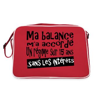 Régime sans intérêts - Sac Retro - rouge/blanc - Dos