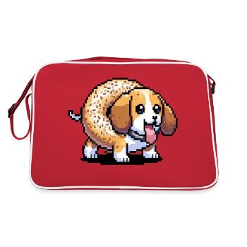 Beagle Bagel - Sac Retro - rouge/blanc - Dos
