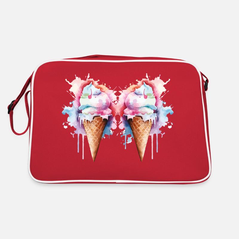 Crème glacée Crème glacée Sac Retro