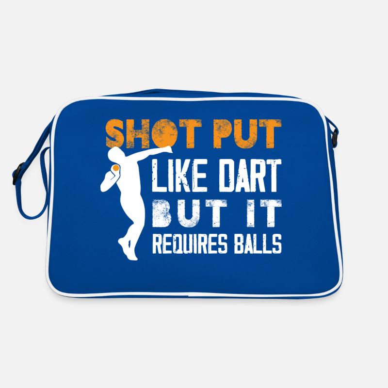shot put like darts but it requires balls Design Retro Tasche