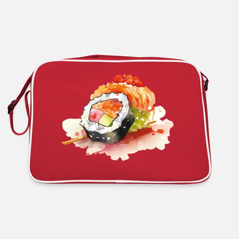 Sushi - Retro Bag - red/white