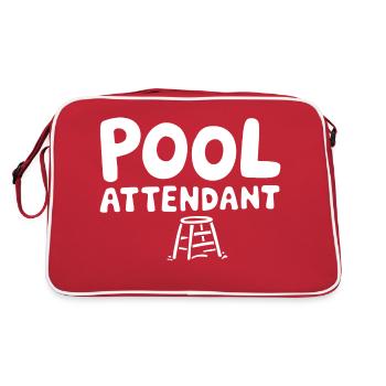 Enjoy pool vibes - Retro Bag - red/white - Back