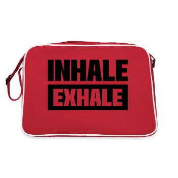 INHALE EXHALE - Retro Bag - red/white - Back