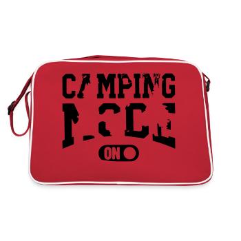 Camping-Modus - Retro Tasche - Rot/Weiß - Hinten