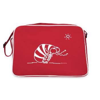 assel_weiss - Retro Tasche - Rot/Weiß - Hinten