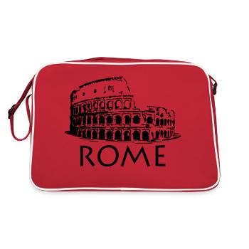 Rome - Retro Bag - red/white - Back