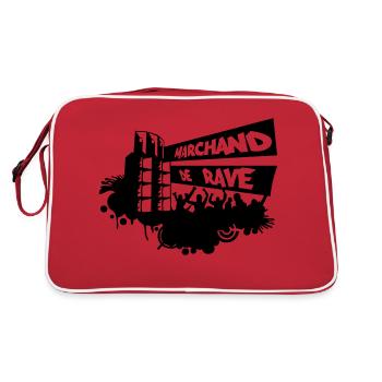 Händler Rave - Retro Tasche - Rot/Weiß - Hinten