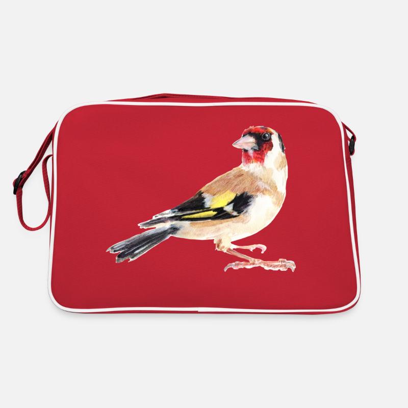 Stieglitz - Retro Tasche - Rot/Weiß